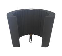 Fenteer Mousse d'amortissement du Son pour Panneau en Mousse pour Podcasts Diffusion Enregistrement en Studio Professionnel Chant Bouclier, A