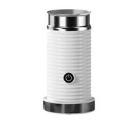 Fenteer Mousseur à Lait Électrique Batteur Mousseur Cappuccino Automatique Fonction Chaude Froide Moteur Robuste Acier Inox Nettoyage Rapide Adapté Au Bureau, Blanc