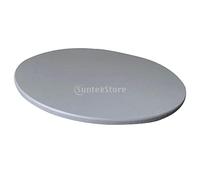 Fenteer Nappe Ronde de Table Élastique Ajustée, Couverture Antidérapante Imperméable Nappe 110-120 cm Résistante à Crasse, Gris