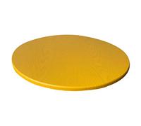 Fenteer Nappe Ronde de Table Élastique Ajustée, Couverture Antidérapante Imperméable Nappe 110-120 cm Résistante à Crasse, Jaune