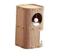 Fenteer Niche pour Chat avec 2 Tapis, nid Double Couche, protège des dommages aux Meubles, Griffes et Griffes pour Chats d'intérieur, Chameau