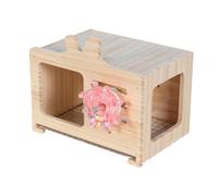 Fenteer Nichoir Maison pour Oiseaux Cabane en Bois Habitat pour Perroquets Accessoire de Volière Au Design Mignon en Forme de Télévision Adapté pour Le Jeu E, S
