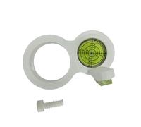 Fenteer Niveau à Guide Rond pour Perceuse Outil de Mise à Niveau Léger et Solide Convient Au Travail Du Bois et Ateliers, Blanc