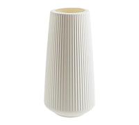 Fenteer Non Sécable en Plastique Fleur Vase Décoration de Bureau Pot de Fleur Panier Décoration de La Maison - Blanc Style 1