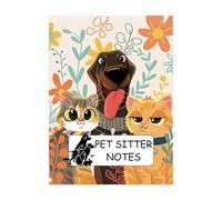 Fenteer Notes Du Gardien D'animaux Journal de Bord Du Gardien D'animaux pour Les Contacts D'urgence Fournitures pour Animaux de Compagnie