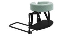 Fenteer Oreiller Ergonomique de Soutien de La Tête et Du Visage, Réglable avec Support pour Oreiller, Mousse à Mémoire de Forme, Cadre Portable, Base Robuste, Vert avec Plateau