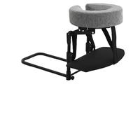 Fenteer Oreiller Ergonomique de Soutien de La Tête et Du Visage, Réglable avec Support pour Oreiller, Mousse à Mémoire de Forme, Cadre Portable, Base Robuste, Gris avec Plateau