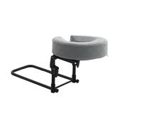 Fenteer Oreiller Ergonomique de Soutien de La Tête et Du Visage, Réglable avec Support pour Oreiller, Mousse à Mémoire de Forme, Cadre Portable, Base Robuste, Gris Clair