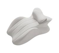 Fenteer Oreiller Visage Vers Le Bas En Mousse à Mémoire Confortable pour Dormir Lire et Se Détendre Adapté Aux Hommes Femmes Maison Bureau, Gris clair