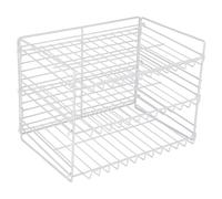 Fenteer Organisateur de Canettes à 3 Niveaux, Support de Nourriture en Conserve, Distributeur de Canettes Réglable et Peu Encombrant