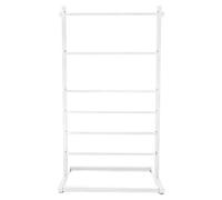 Fenteer Organiseur de Rubans Multifonctionnel à 6 Niveaux, Gain de Place, Grande Capacité, Support En Métal pour Pâtisserie, Magasin de Fleurs, Salle D'ar, Blanc