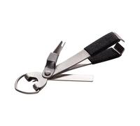 Fenteer Outil de Pêche à La Mouche 4 en 1 avec Coupe-Ligne Nettoyeur D'Hameçon en Acier Inoxydable Léger pour Rivière Lac Réservoir Adapté Aux Débutants et P, Noir