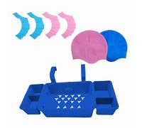 Fenteer Panier de Rangement Piscine Panier de Rangement Piscine Organisateur de Piscine Accessoires Piscine Multifonctionnel Support Gobelet Rangement Extéri, Bleu