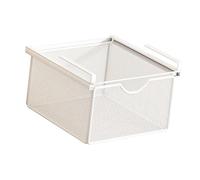 Fenteer Panier de Rangement Suspendu Support de Rangement Casier Coulissant Boîte sous Table avec Installation Facile Sans Outils Adapté pour L'Armoire de Cu, S Widen and Deepen