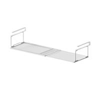 Fenteer Panier sous Armoire Rangement Suspendu Étagère Organisateur Cuisine Bureau Acier Carbone Installation Facile Convient Bureau Cuisine Salle de Bain Bi, Blanc