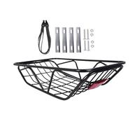 Fenteer Panier Vélo Arrière Solide en Acier Carbone avec Support de Rangement Multifonction Panier Transporteur pour Accessoires Vélo et Animaux Adapté Aux So, W Shaped