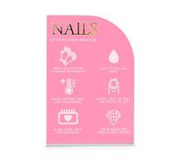 Fenteer Panneau D'affichage pour Nail Art Professionnel et Léger pour Salon de Manucure, Forme D'ongle, Pointe D'ongle
