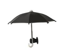 Fenteer Parapluie pour Téléphone Mini Pare-Soleil Support à Ventouse et Fixation Stable en Tissu Polyester Épais Adapté pour et Photographie, Noir