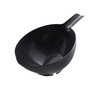 Fenteer Passoire à Riz Bol Laveur Égouttoir de Cuisine Panier de Lavage de Grande Capacité avec Trous de Filtration Approprié pour Laver Fruits et Légumes, Noir