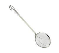 Fenteer Passoire Cuisine Louche Écumoire Cuillère Acier Inoxydable Manche Long Maille Fine pour Filtrer Aliments Frits Pâtes Légumes Adapté à La Préparation D, 20 cm