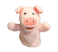 Fenteer Peluche Animal Marionnette Jouet Éducatif Gant Figurine Interactive Fonction Stimulante Adaptée à La Narration Apprentissage Activités Parents-Enfants, Cochon