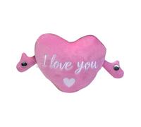 Fenteer Peluche musicale interactive en forme de cœur pour la Saint-Valentin, Rose