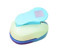 Fenteer Perforatrice à Bords Estampés pour Papier, Fournitures de Bricolage et Décorations, Perforatrice Portable, Professionnelle et Polyvalente pour Papiers, Bleu, 9 Cm X 5.6 Cm X 7.2