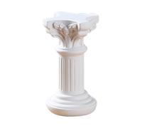 Fenteer Petite statue de pilier romain, mini colonne grecque, support de piédestal pour la maison, figurine, bougeoir pour bureau, bibliothèque intérieure, 8.2 Cm X 8.2 Cm X