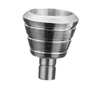 Fenteer Pièces de modification de buse en métal pour maquettes, remplacement d'artefacts, accessoires pour mini-buses de pulvérisation compactes et haut, Argent 4.8 Mm X 6 Mm