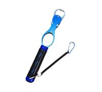 Fenteer Pince à Lèvres de Poisson Attrape Poisson avec Balance Alliage D'Aluminium Manche Antidérapant Transport Facile Adapté à La Pêche Activités de, Bleu