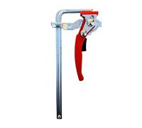 Fenteer Pince de Scie Circulaire à Rail à Mâchoire Mobile avec Mécanisme à Cliquet Acier Robuste Serrage Multi Angles à Libération Rapide Adaptée pour Menuise, 160mmx60mm