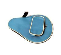Fenteer Pingpong Paddle Case Étui Multifonction pour Raquette de Tennis de Table Sac Portable Poche Supplémentaire Tissu Résistant Adapté Au Transport Entraîn, Bleu