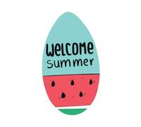 Fenteer Planche de Skimboard en Bois de 35 Pouces pour Sports de Plage, pastèque