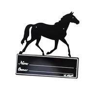 Fenteer Plaque signalétique pour Box à Chevaux Plaque signalétique pour Chevaux Décoration de Chambre Western Polyvalente 9,8" x 10,6"