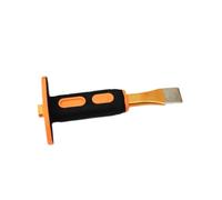 Fenteer Plat Portable En Acier Traité Thermiquement avec Poignée Ergonomique et Protection Main pour Travail de Maçonnerie Sculpture Démolition, 20cm