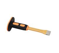 Fenteer Plat Portable En Acier Traité Thermiquement avec Poignée Ergonomique et Protection Main pour Travail de Maçonnerie Sculpture Démolition, 25cm