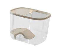 Fenteer Plate-Forme de Repos pour Tortues, étagère d'escalade pour Rampe de Tortue, terrasse de Repos pour Amphibiens, L White