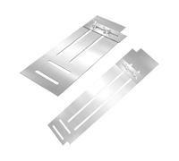 Fenteer Plâtrage Guide D'Alignement Outil de Nivellement En Acier Inoxydable Robuste Portable Fonction Convient pour Travaux de Plâtrage et Alignement, RÉglable, Grand Petit