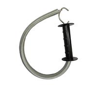 Fenteer Poignée de Portail Clôture Électrique Poignée Portail Ressort Ferme Accessoire Clôture Poignée Portail Métal Fer Galvanisé pour Utilisation Longue Dur, sans Isolateur