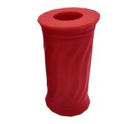 Fenteer Poignée d'haltère à poignée de Barre, Motif ondulé, Facile à Utiliser, entraînement à la Barre, Confort, équipement antidérapant, d'haltère, Rouge