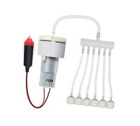 Fenteer Pompe à Air Aquarium Mini Aerateur Compact Portable avec Accessoires Diffuseur en PP pour Réservoirs de Poissons Véhicules Extérieur, Style 9