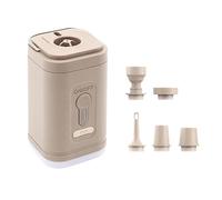 Fenteer Pompe à Air Portable, Accessoire Gonfleur Dégonfleur pour Camping, Randonnée,