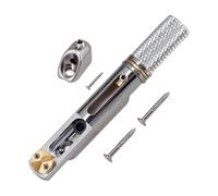 Fenteer Pontet de Guitare Sans Tête Chevalet Séparé Ensemble Pièces Remplacement Alliage Zinc Laiton Fonction Ajustement Fin Convient Réglage DIY Réparation I, Argent