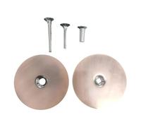 Fenteer Porte avec Vis pour Pièces de Sécurité Domestique, Plaque de Recouvrement de Trou de Bouton de 6,7 Cm, Remplissage de Trou de Porte Rond pour Hôtel Co, Bronze Rouge