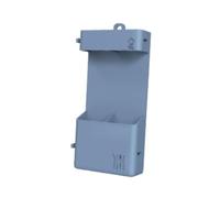 Fenteer Porte-baguettes Organiseur Ustensiles Range-couverts Égouttoir En Silicone Imperméable Mural avec Compartiments Multiples pour Cuisine Salle de Repos, Bleu