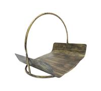 Fenteer Porte-bûches pour cheminée, Panier empilable, Organisateur de Rangement pour et Camping, Bronze