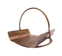 Fenteer Porte-bûches pour cheminée, Panier empilable, Organisateur de Rangement pour et Camping, Couleur Cuivre