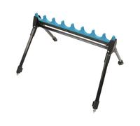 Fenteer Porte-Canne à Pêche Support Au Sol Chevalet et Présentoir pour Cannes Réglable et Télescopique en Alliage de Zinc Convenable pour Les Parties de Pêch, 8 Trous