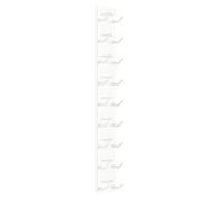 Fenteer Porte-chapeaux Organisateur Vertical Étagère Murale Support pour Vêtements Présentoir Moderne Polyvalent pour Écharpes et Ceintures Approprié pour La, Blanc