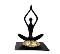 Fenteer Porte-encens Moderne Porte-cônes Encens Brûleur Fer Art Déco Sculpture Abstraite Statuette Créative Matériau Fer Adapté Bureau Méditation Chambre, Style A